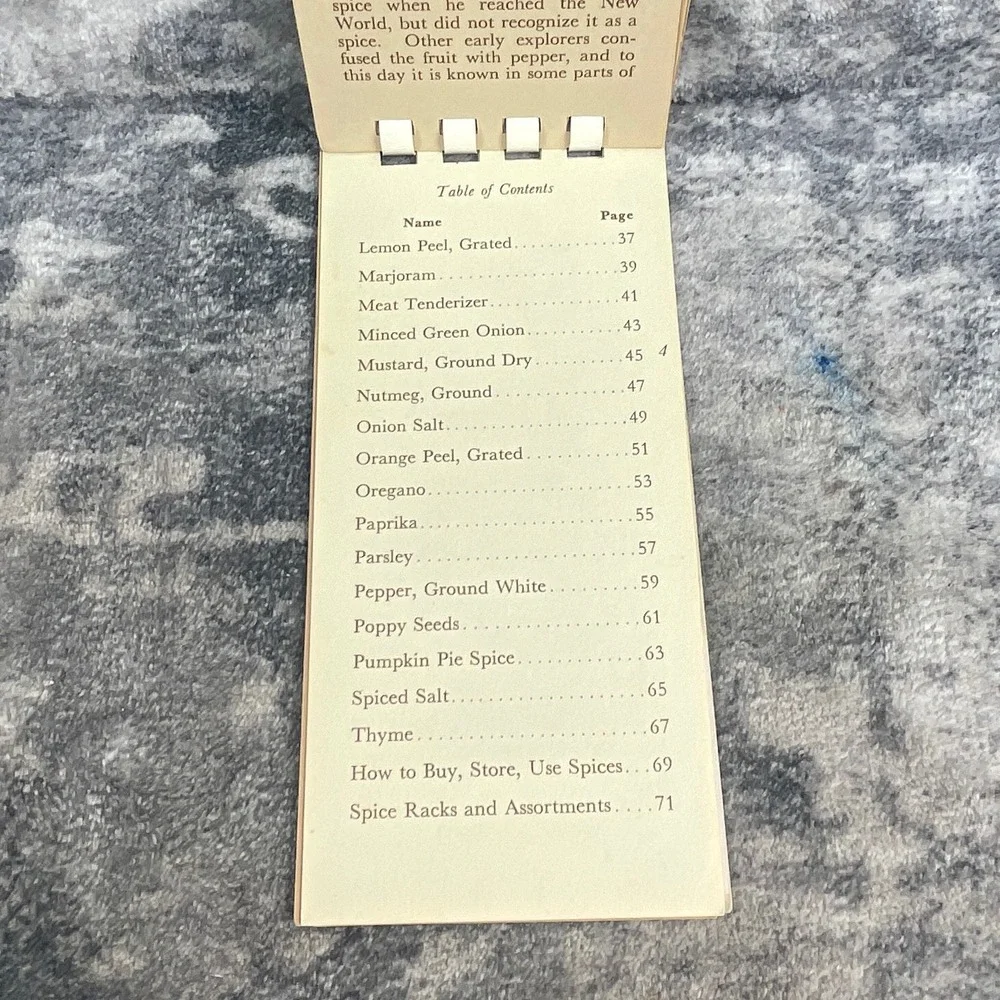 Watkins Spice Handbook Vintage Cookbook Home Service Winona Minnesota